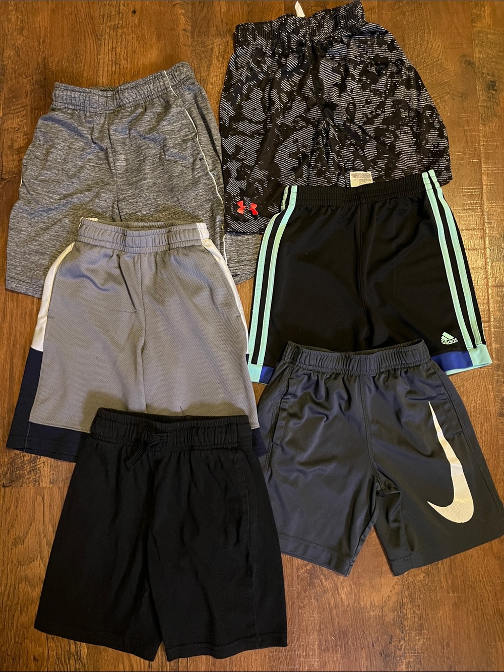 6 Boys Size 6 Assorted Atheltic Shorts Bundle